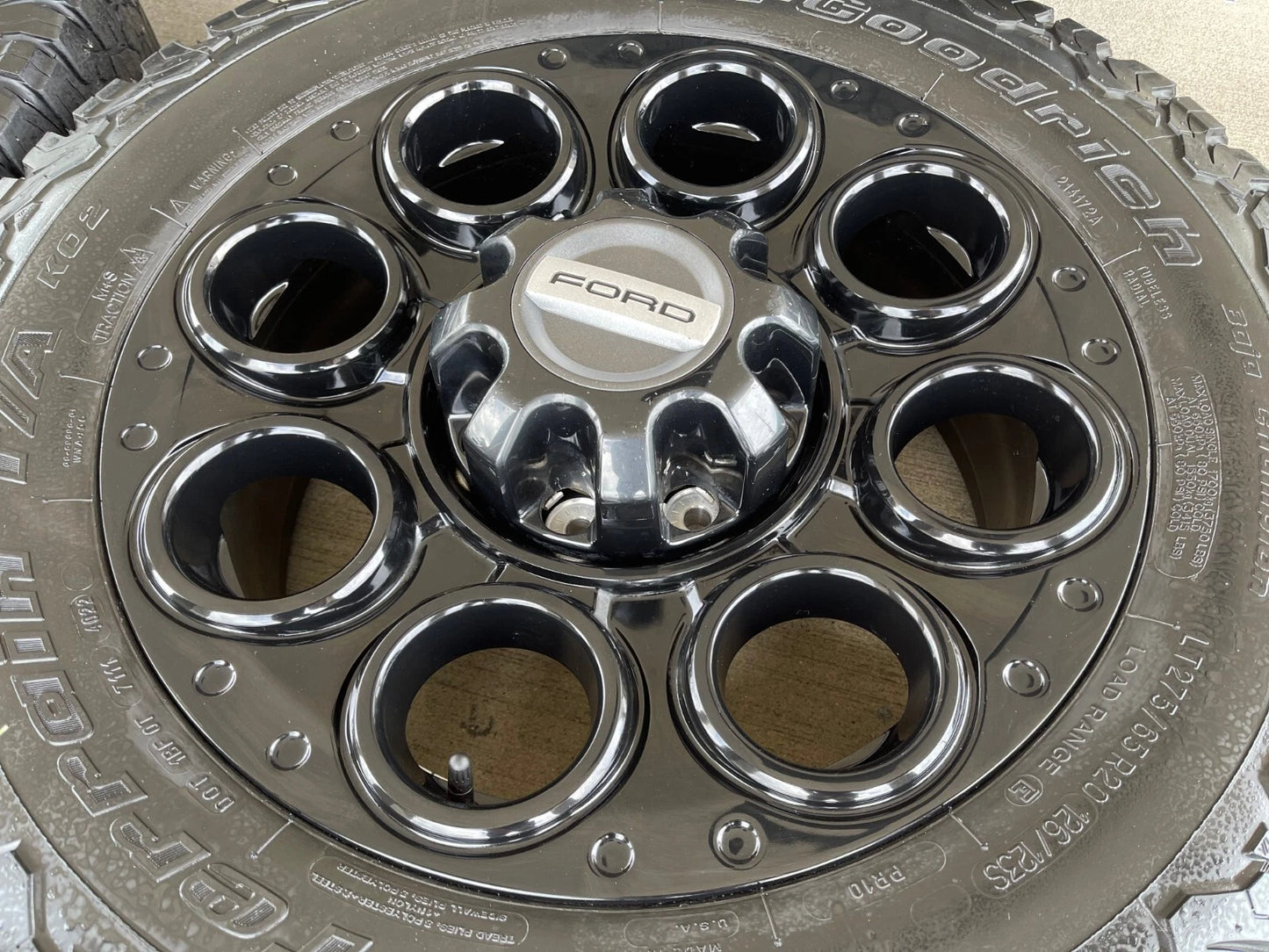 20" Ford F-250 F-350 OEM black TREMOR wheels rims 10299 10484 tires BFG