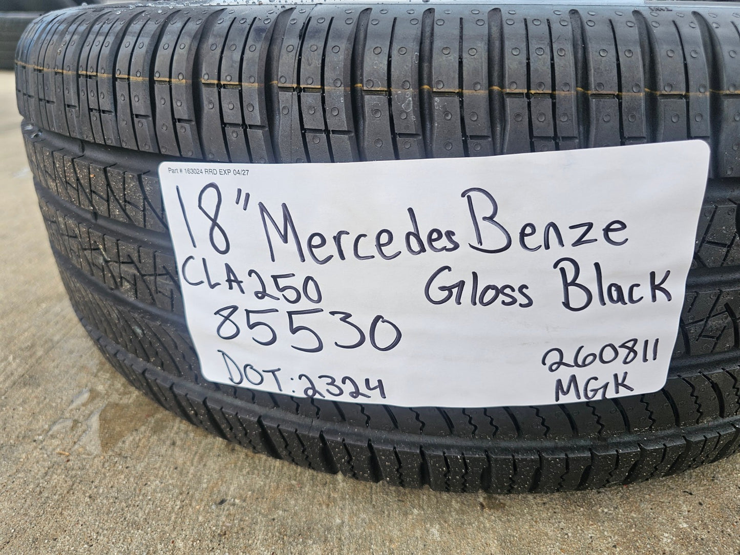 18" Mercedes CLA250 C E S Class OEM 85530 wheels rims tires PIRELLI NEW