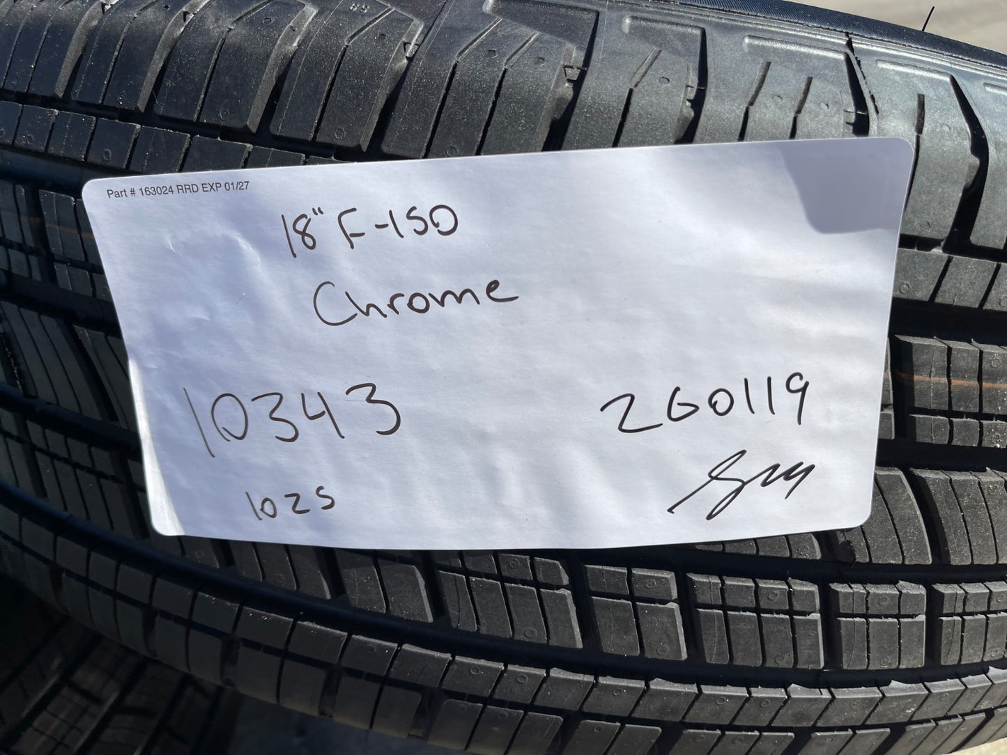 18" Ford F-150 Expedition OEM 10343 chrome rims wheels 2024 2025 2026 MICHELIN