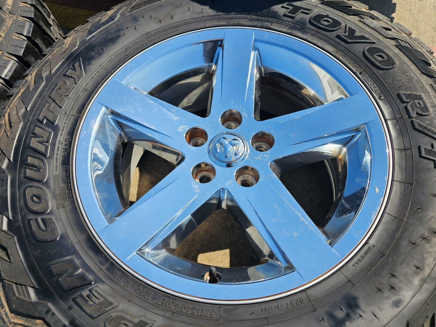 20" Dodge Ram 1500 OEM wheels rims 2364 chrome tires TOYO 37"