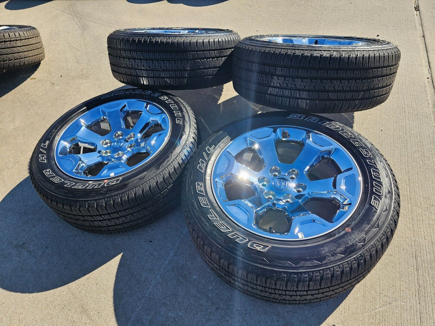 20" Dodge Ram 1500 OEM Laramie CHROME 2680 wheels rims tires 2021 2022 2023 2024