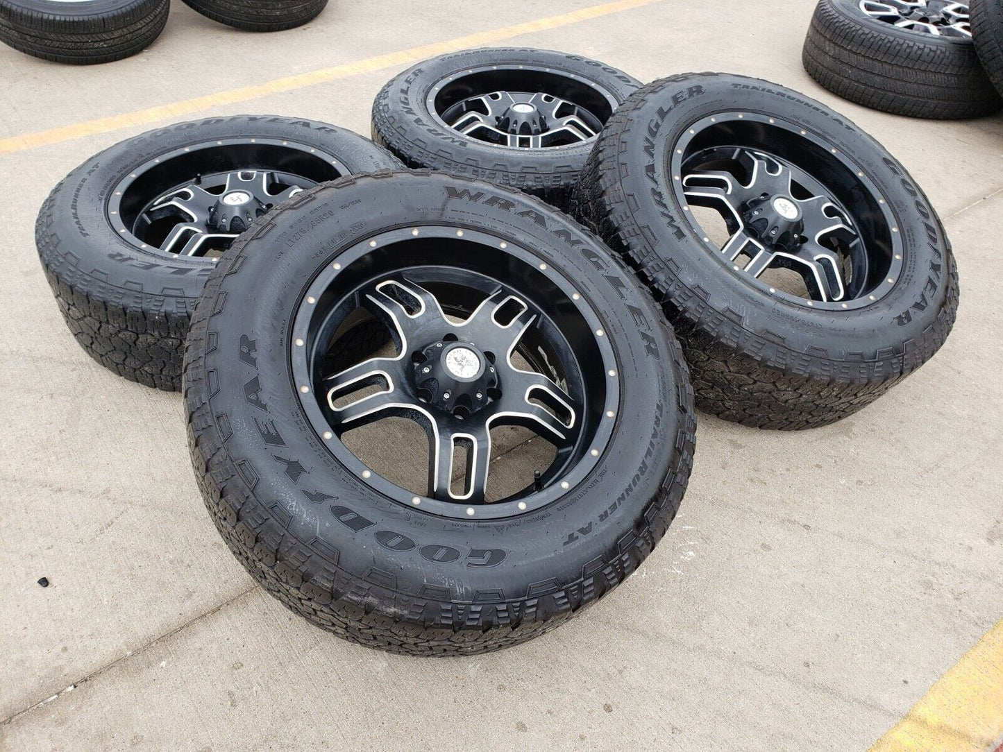 20x9 American Outlaw Chevy Silverado RAM Tacoma wheels rims 6x139 6x5.5 tires