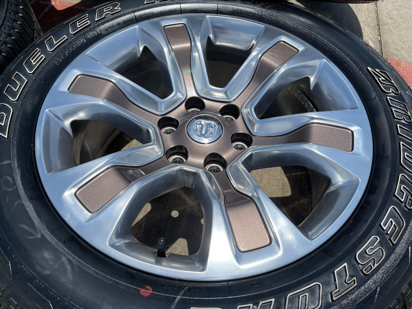 20" Dodge Ram 1500 OEM Laramie Long Horn wheels rims 2678 2682 TAN 2024 2025 NEW