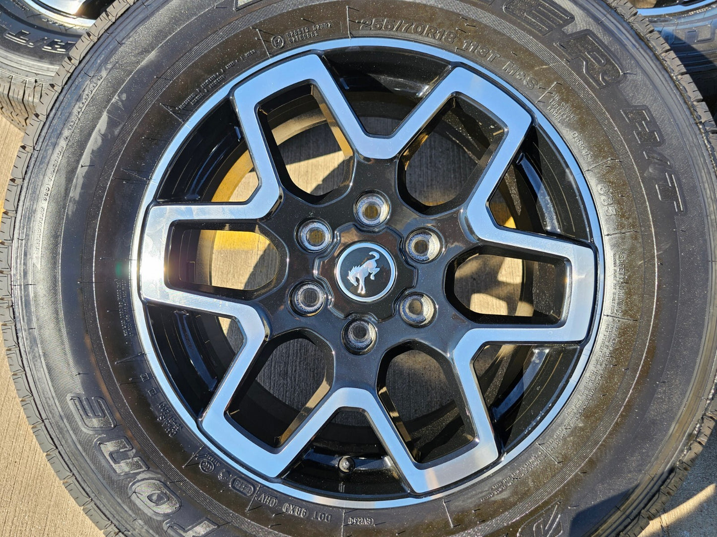 18" Ford Bronco wheels rims tires black 95213 Ranger tires 2023 2024 2025 NEW