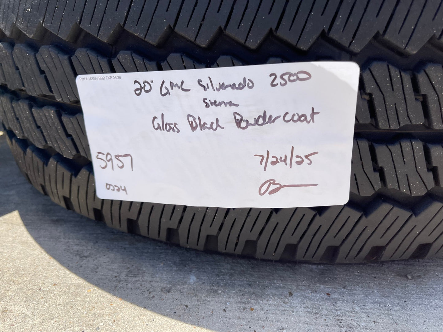 20" GMC Sierra Chevy 2500 OEM 5957 BLACK DIAMOND wheels rims 2024 2025 2026 NEW
