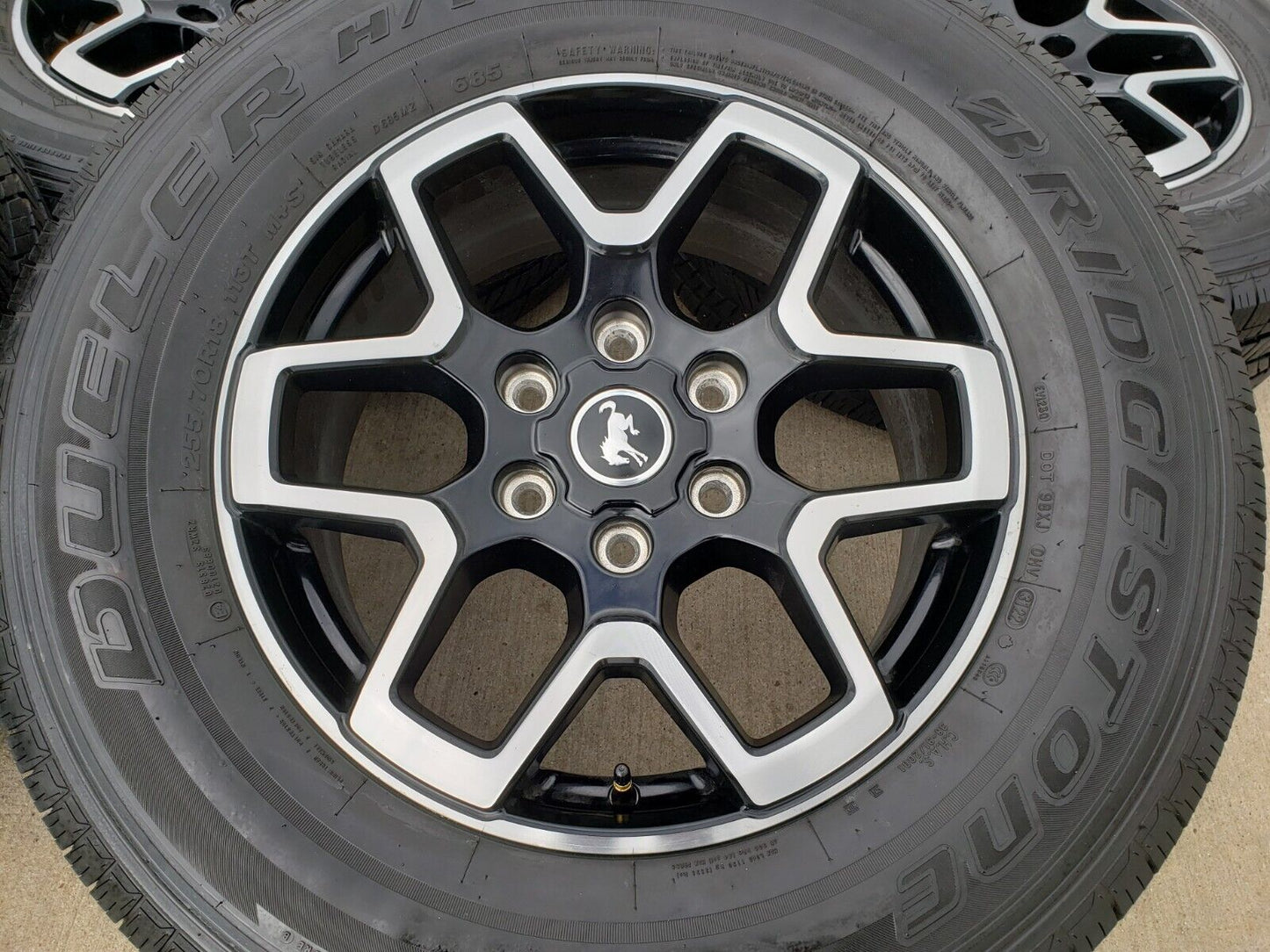 18" Ford Bronco wheels rims tires black 95213 Ranger tires 2022 2023 2024 NEW