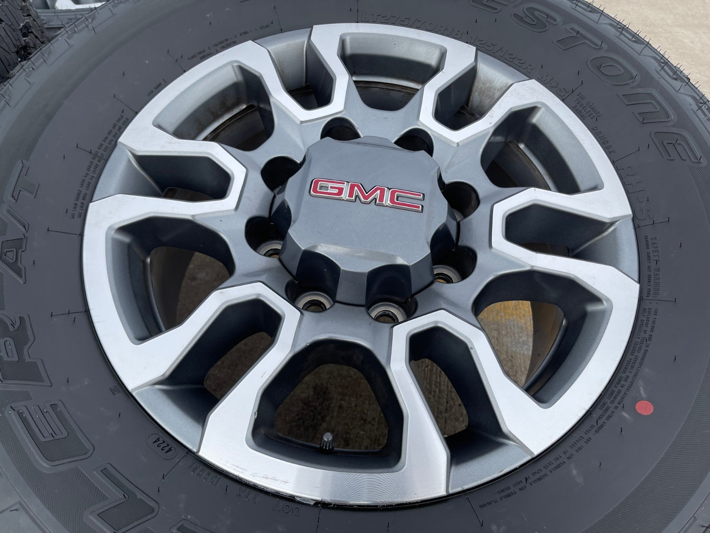 18" GMC Sierra AT4X Chevy Silverado 2500 3500 OEM 5949 wheels rims BRIDGESTONE