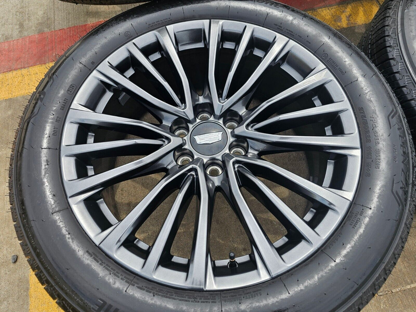 22" Cadillac Escalade V Platinum OEM 4883 wheels rims 2022 2023 2024 2025