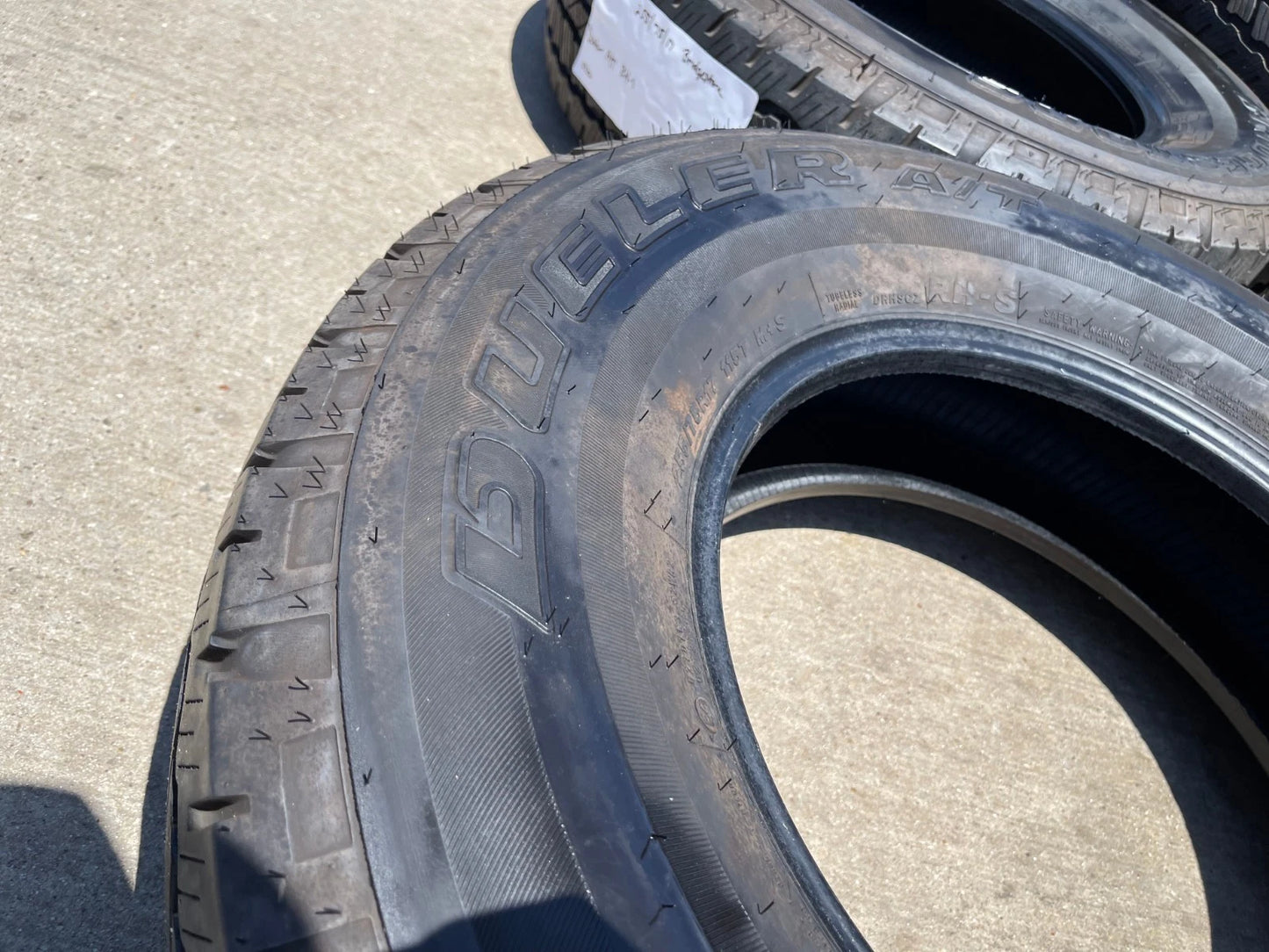 (5) 255/75/17 Bridgestone Dueler A/T tires Jeep Wrangler Ford Bronco