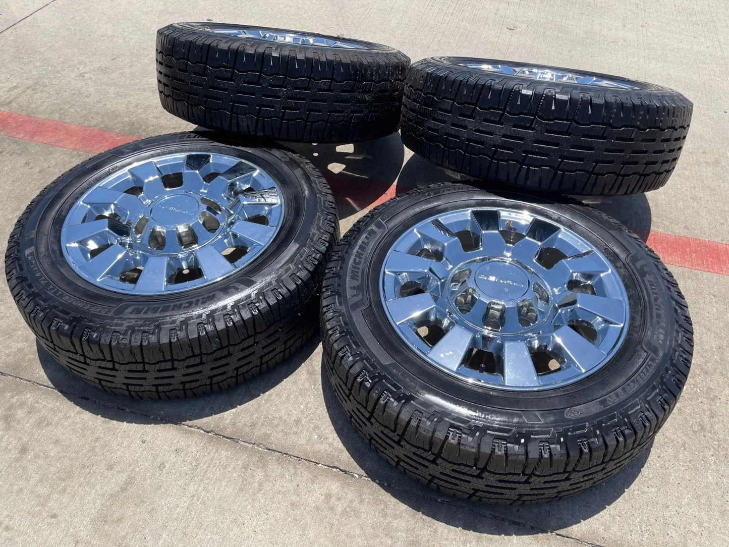 20" GMC Sierra 2500 3500 DENALI OEM 5704 wheels rims tires MICHELIN