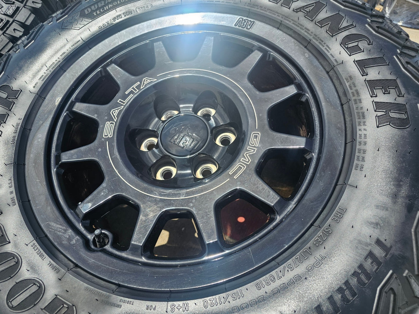 18" AEV SALTA GMC Sierra AT4X Chevy Silverado OEM rims wheels GOODYEAR