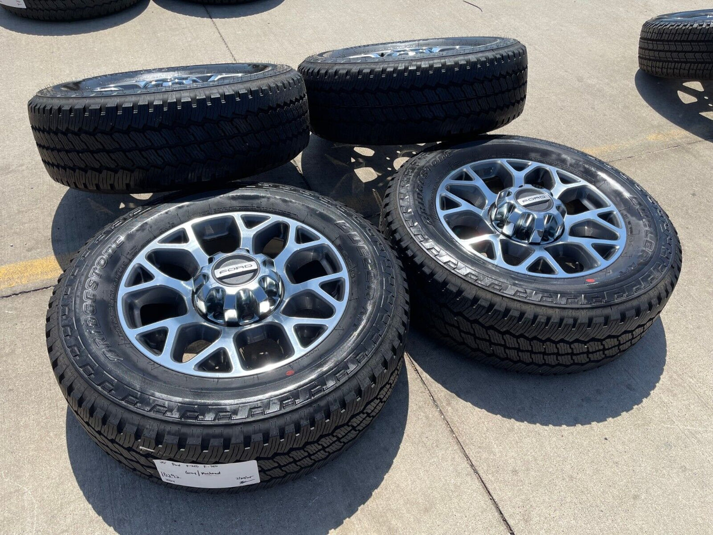 20" Ford F-250 F-350 OEM Lariat wheels rims 10292 tires 2021 2022 2023 2024 2025