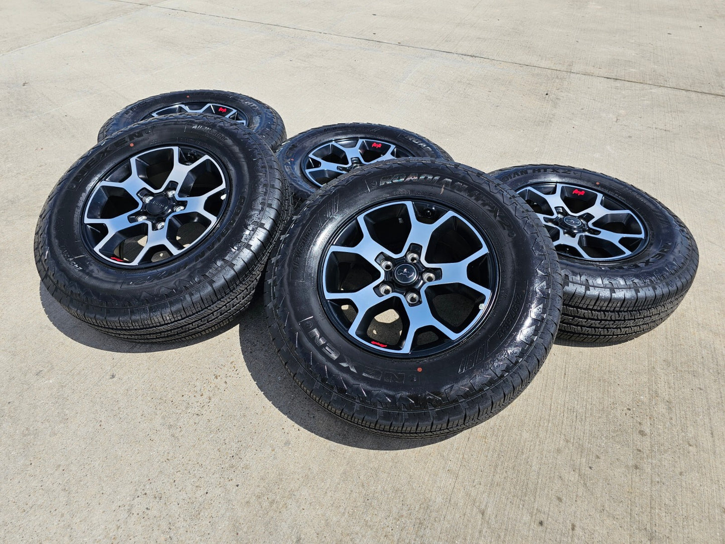 17" Jeep Wrangler Rubicon OEM 9218 wheels rims Gladiator NEXEN NEW