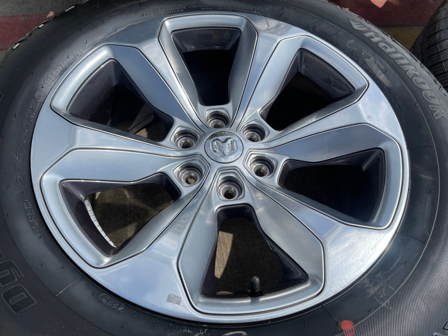 20" Dodge Ram 1500 OEM Laramie wheels rims 2681 tires HANKOOK