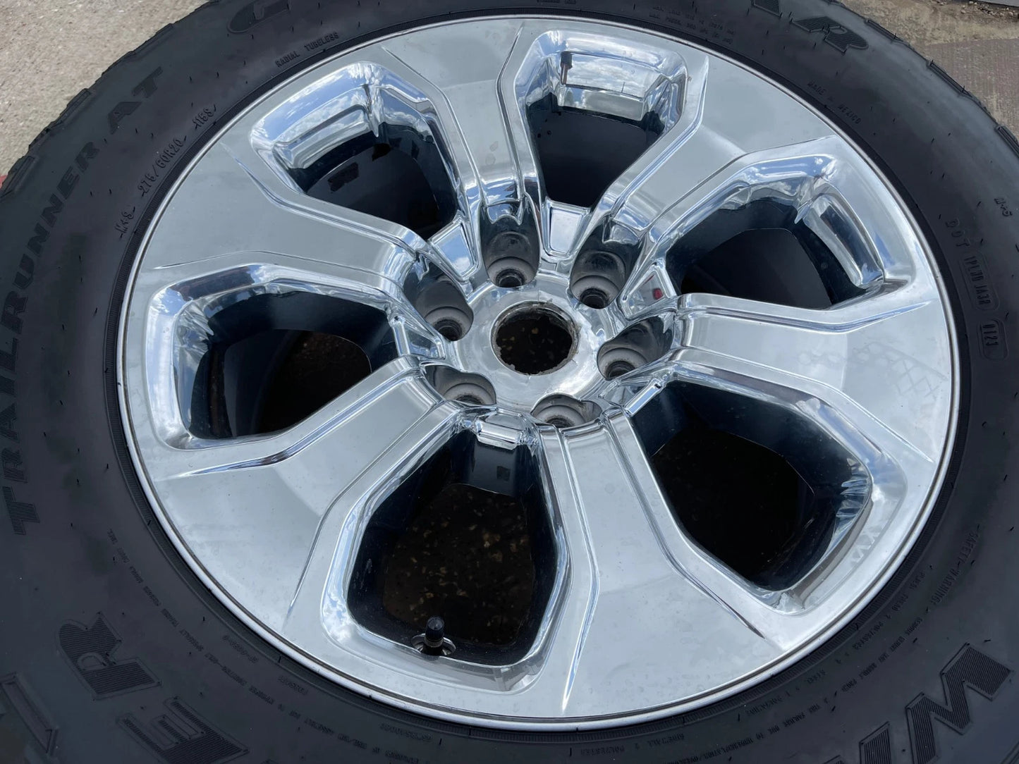 20" Dodge Ram 1500 OEM Laramie CHROME 2679 wheel rim tire 2022 2023 2024 2025