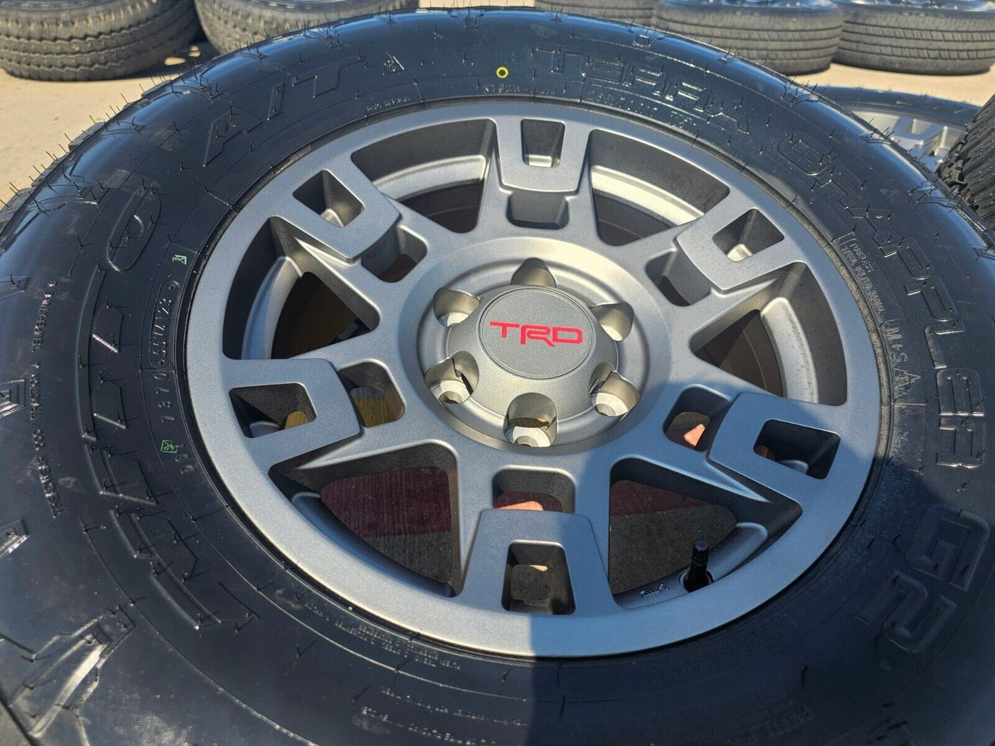 17" Toyota Tacoma 4Runner OEM wheels rims black 75167 TRD FJ Nitto tires NEW