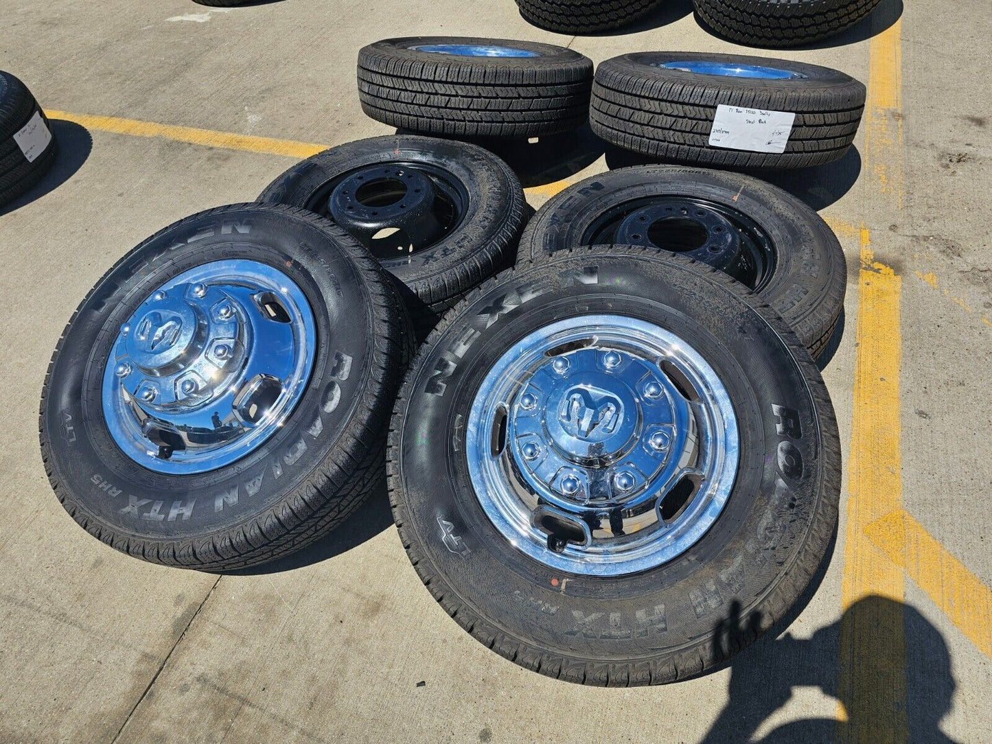 17" Dodge Ram 3500 Dually Laramie 8x200 wheels rims 2703 2704 OEM 2024 2025