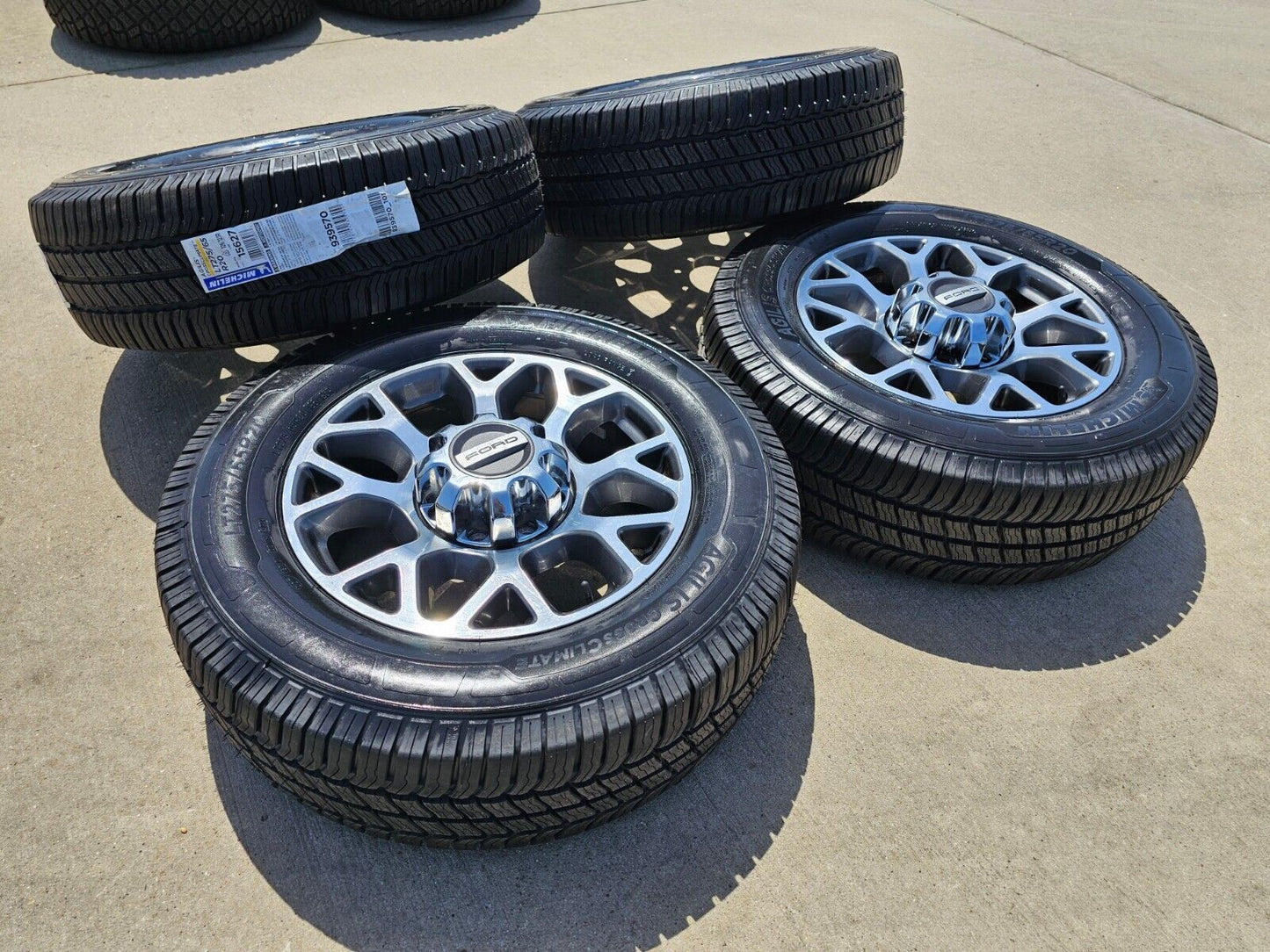 20" Ford F-250 F-350 OEM Lariat wheels rims 10292 tires MICHELIN NEW