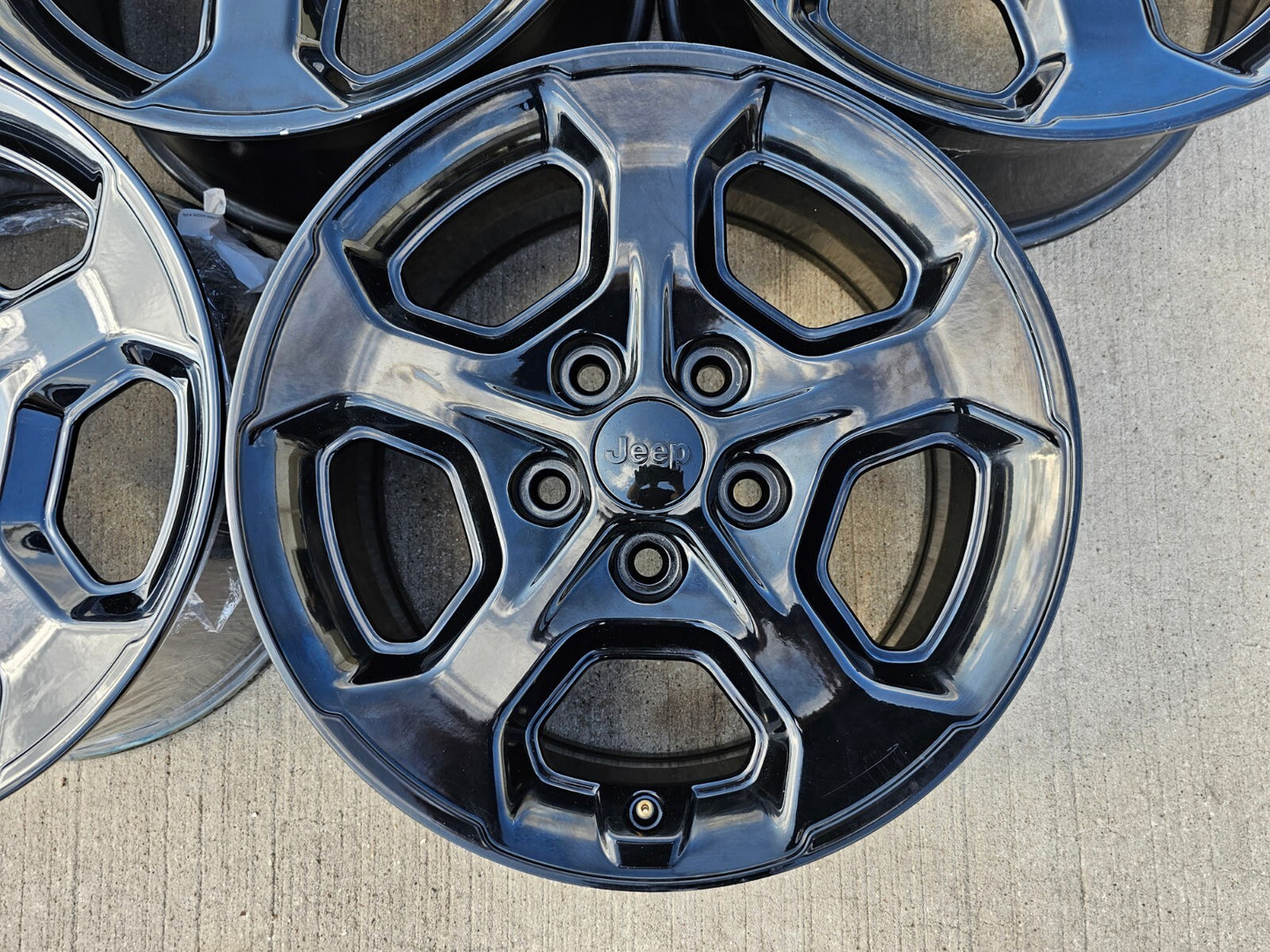 17" Jeep Wrangler Gladiator Rubicon OEM 9236 wheels rims 2021 2022 2023 2024 NEW