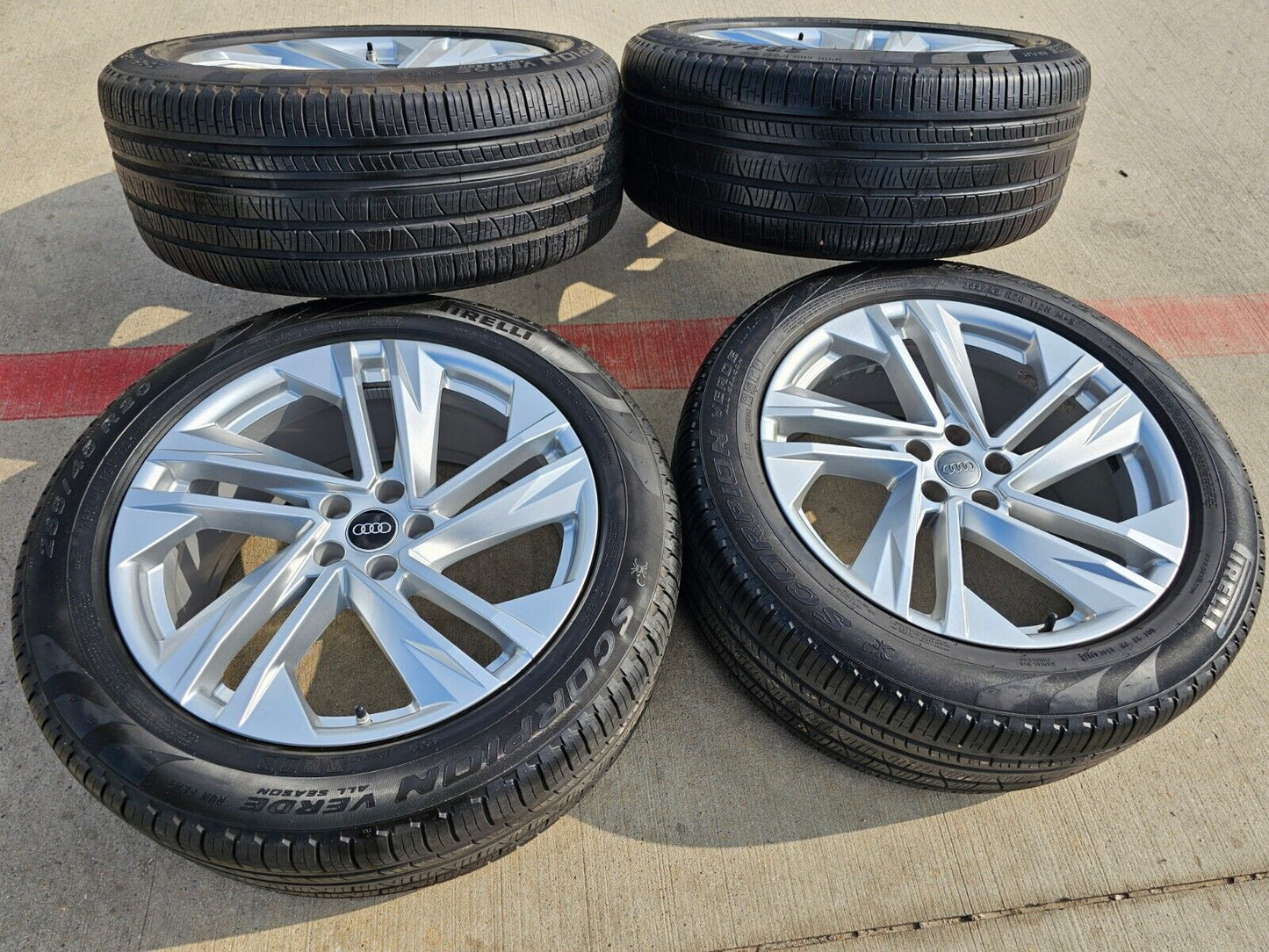 20" Audi Q7 OEM wheels rims Q8 RS S VW Atlas 12053 tires 2021 2022 2023 2024