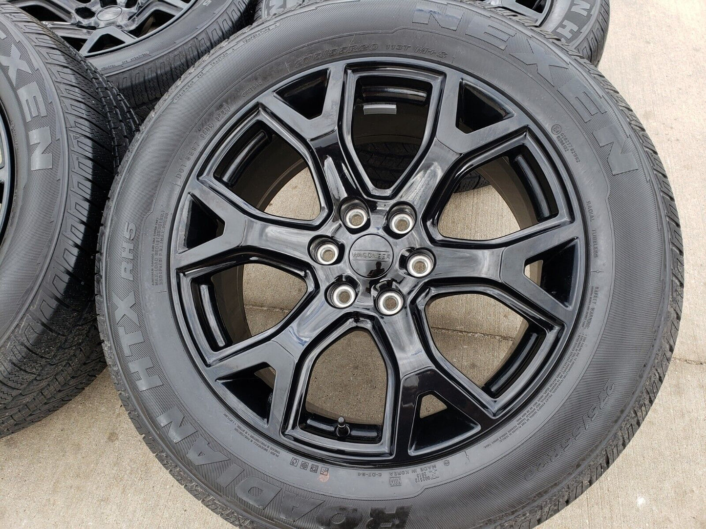 20" Dodge Ram 1500 Jeep Grand Wagoneer OEM black 9296 wheels rims 2023 2024 NEW