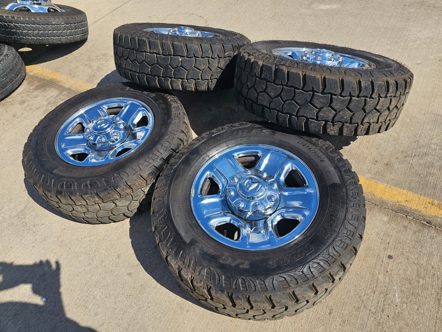 18" Dodge Ram 2500 3500 STEEL chrome OEM 2473 wheels rims tires HERCULES