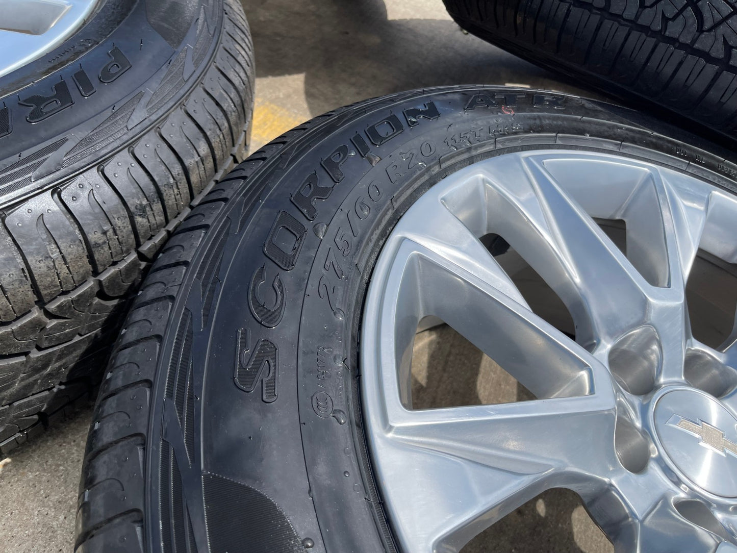 20" Chevy Tahoe Silverado LTZ 5920 OEM wheels rims Yukon 2025 2026 PIRELLI NEW