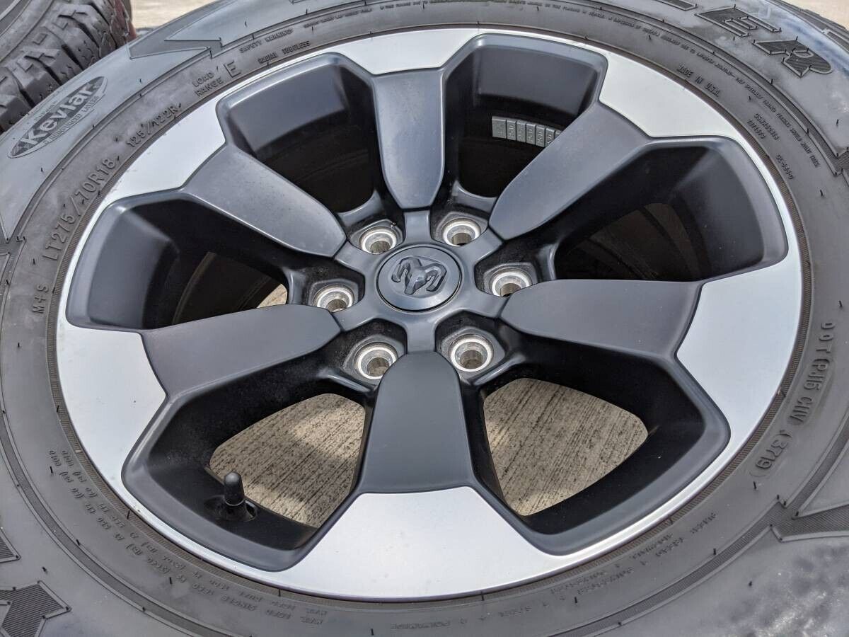 18" Dodge Ram 1500 OEM Rebel black 2671 wheels rims 2020 2021 2022 2023 2024