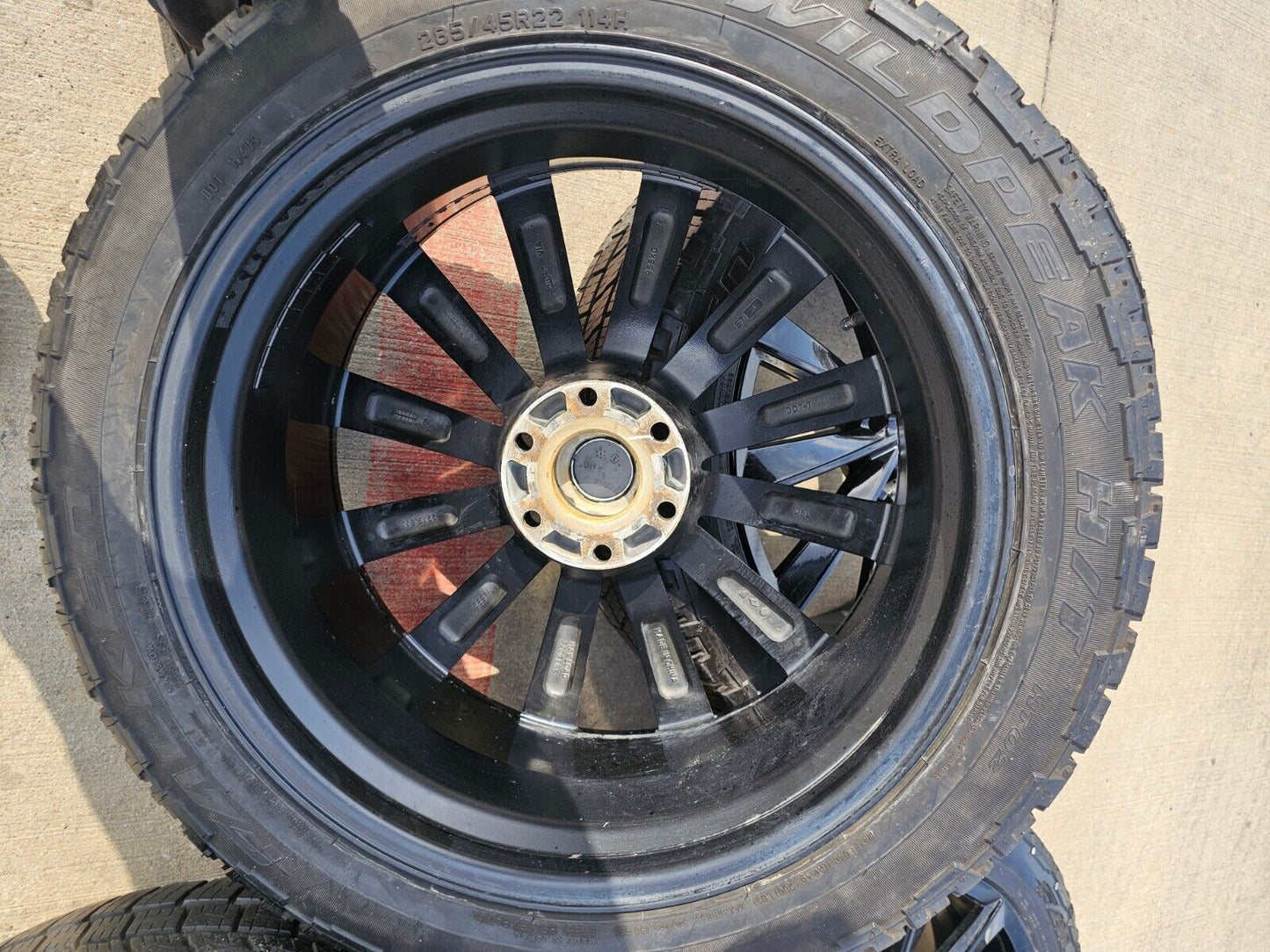 22x9.5 BORGHINI WHEEL B99-M Chevy Silverado RAM 1500 wheels rims 6x139 6x5.5