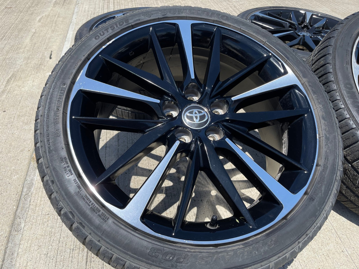 19" Toyota Camry OEM TRD black wheels rims 75222 Avalon Lexus