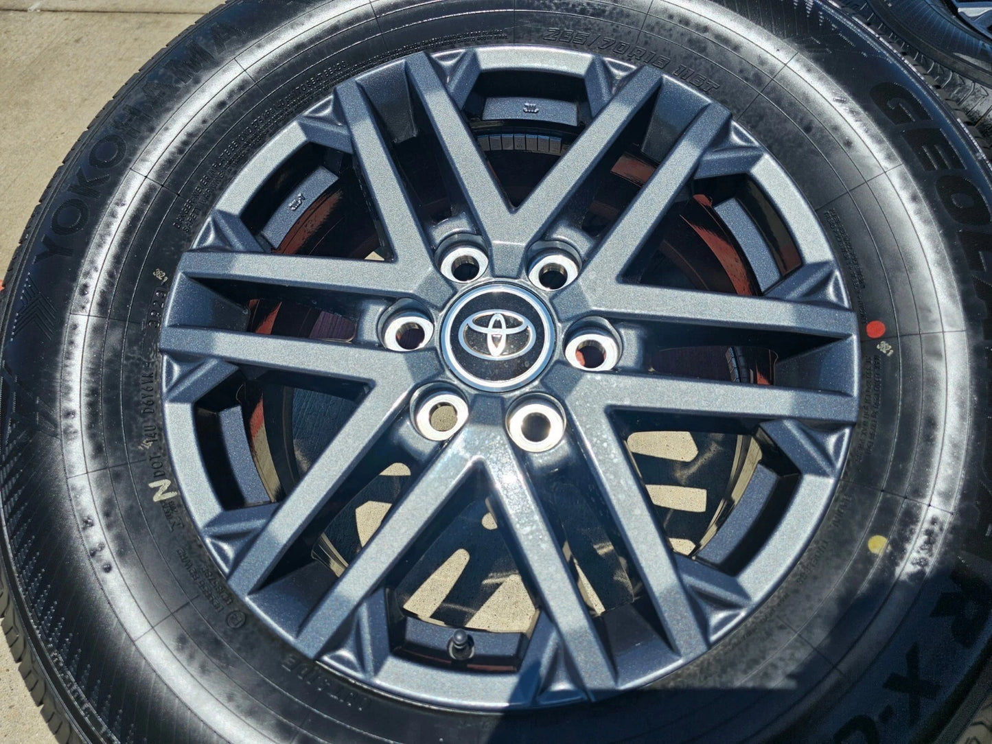 18" Toyota Tundra Sequoia OEM wheels rims GRAY 75281 LX600 2024 2025 NEW