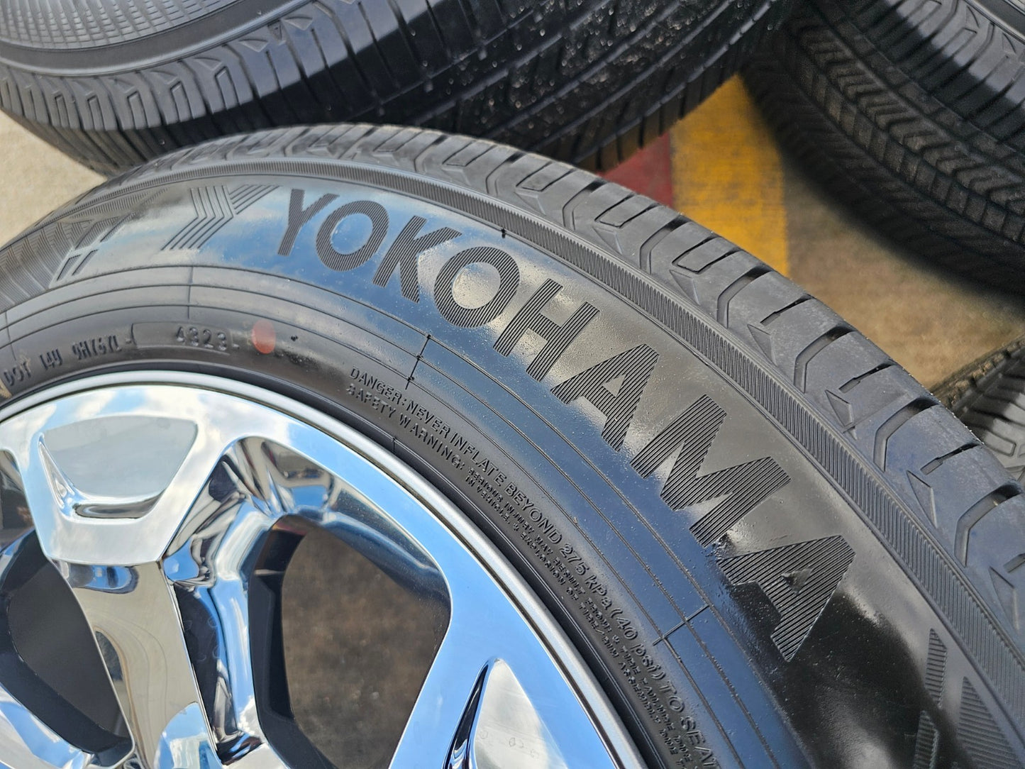 20" Dodge Ram 1500 OEM Laramie CHROME 2680 wheels rims YOKOHAMA NEW