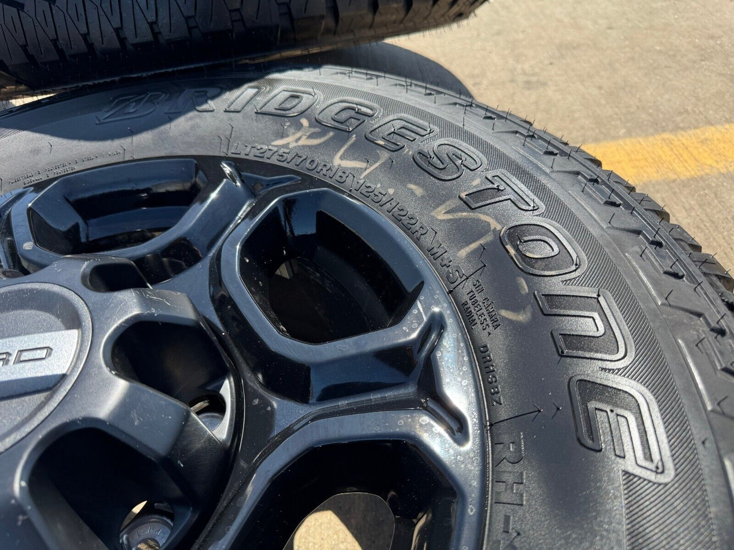 18" Ford F-250 F-350 Lariat FX-4 OEM 10479 black wheels tires 2023 2024 2025 NEW