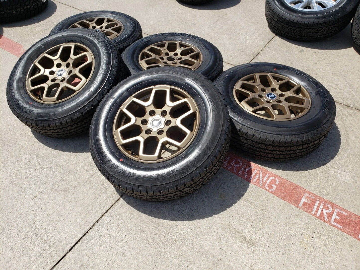 18" Ford Bronco BRONZE wheels rims tires 95213 Ranger tires 2022 2023 2024 NEW