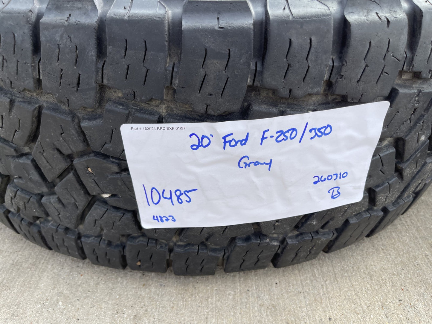 20" Ford F-250 F-350 OEM 10296 10485 Lariat wheels rims 2023 2024 2025 2026 TOYO