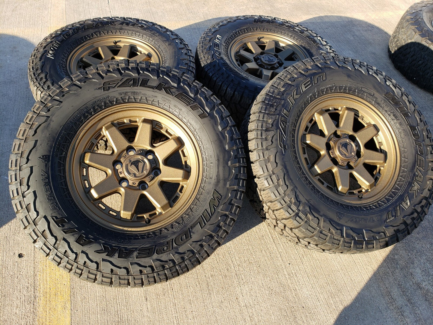 17" Toyota Tacoma 4Runner TRD OEM wheels rims FJ BRONZE tires 2022 2023 2024 33"