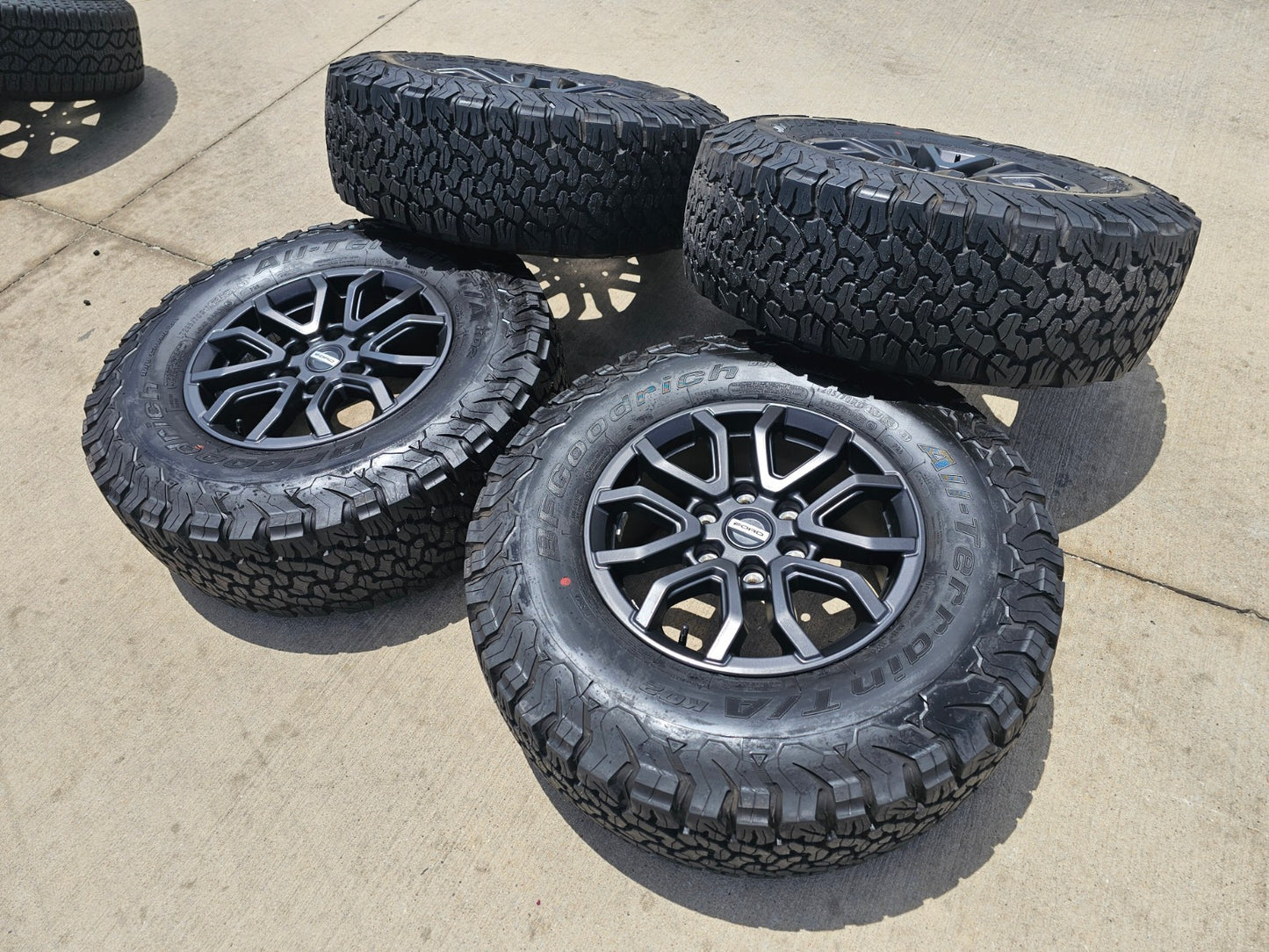 17" Ford Ranger Raptor wheels rims Bronco 2023 2024 2025 2026 NEW BFG KO2 A/T