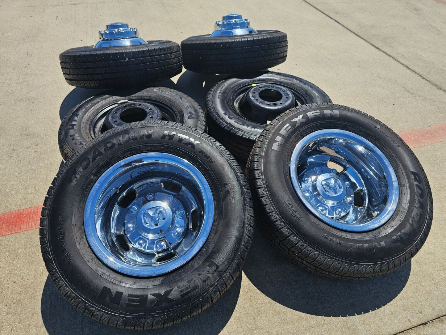 17" Dodge Ram 3500 Dually Laramie 8x200 wheels rims 2703 2704 OEM 2024 2025 NEW