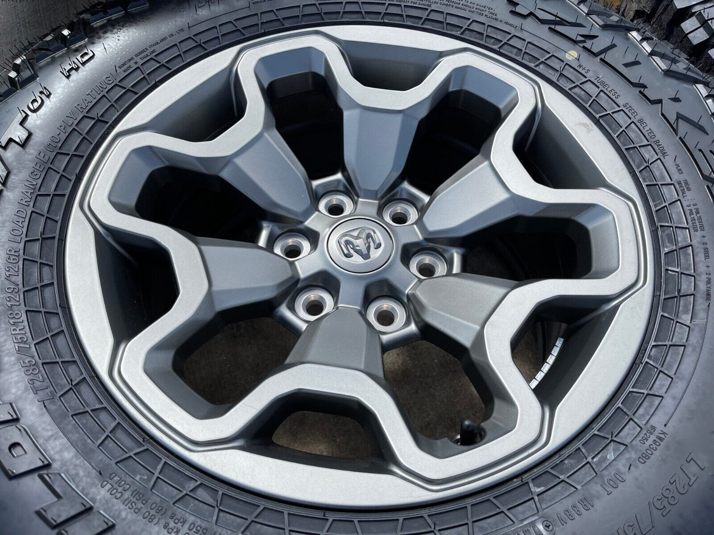 18" Dodge Ram 1500 TRX GRAY OEM 66002 wheels rims 35" tires FINAL 2024 2025 NEW