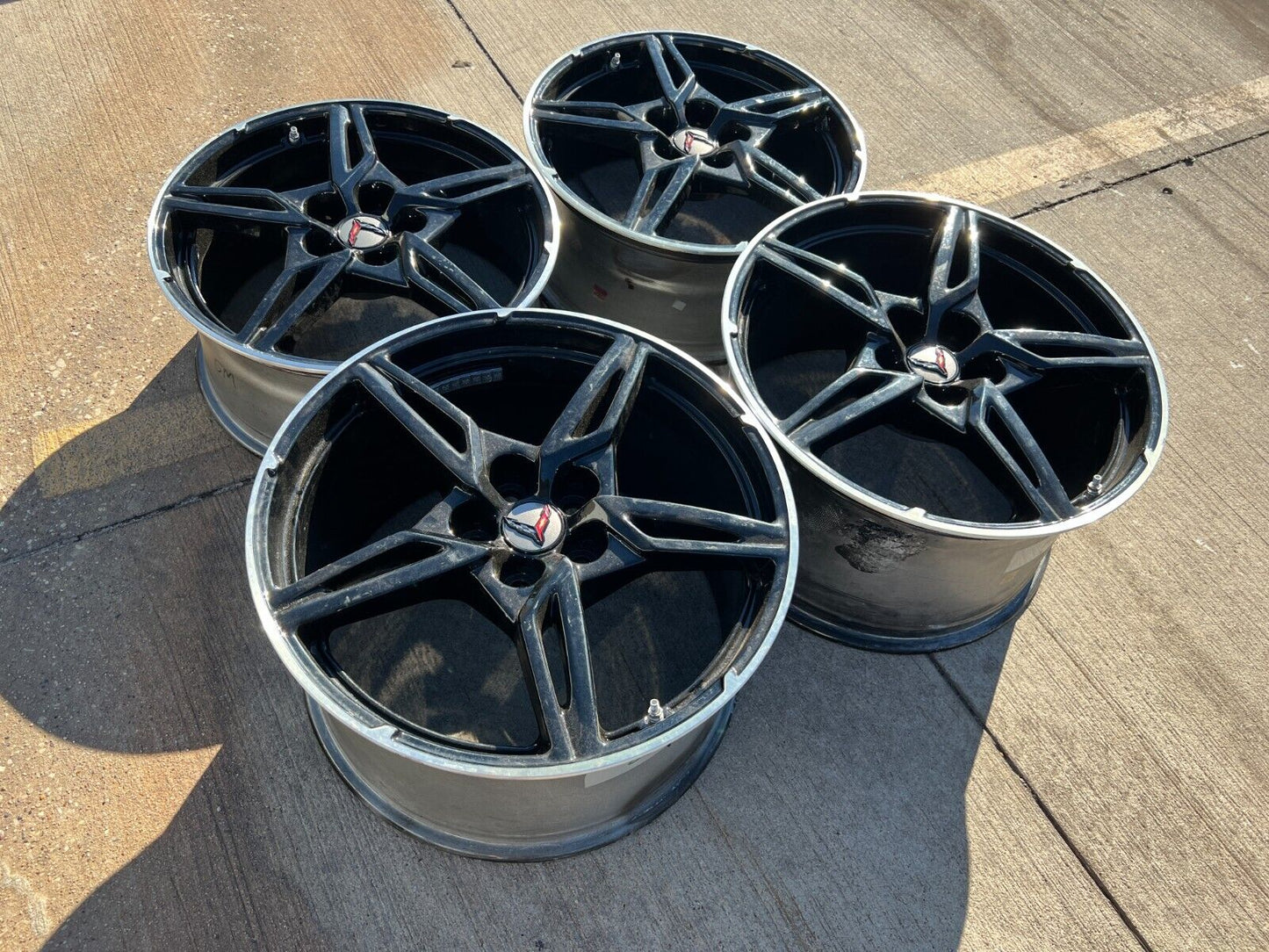 19" + 20" Chevy Corvette C8 OEM wheels rims 14009 200268 2022 2023 2024 2025