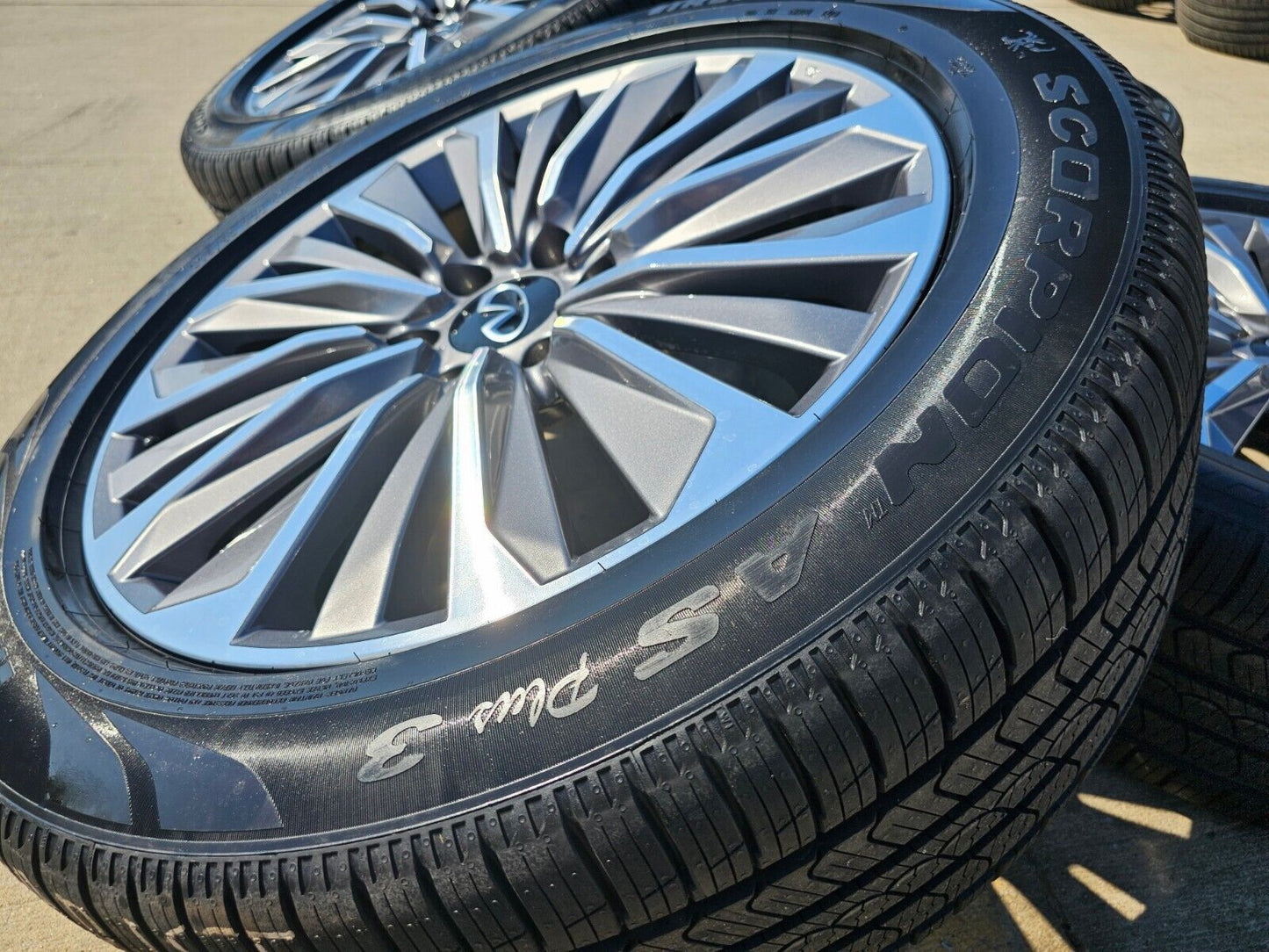 22" Infiniti QX80 QX56 Nissan Titan Armada OEM wheels rims tires 2024 2025 NEW