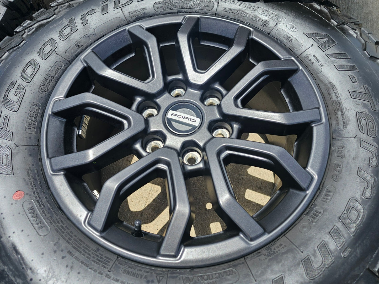 17" Ford Ranger Raptor wheels rims Bronco 2023 2024 2025 2026 NEW BFG KO2 A/T