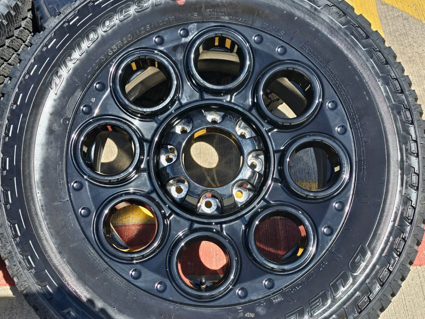 20" Ford F-250 F-350 OEM black TREMOR wheels rims 10484 A/T2 tires 2023 2024 NEW
