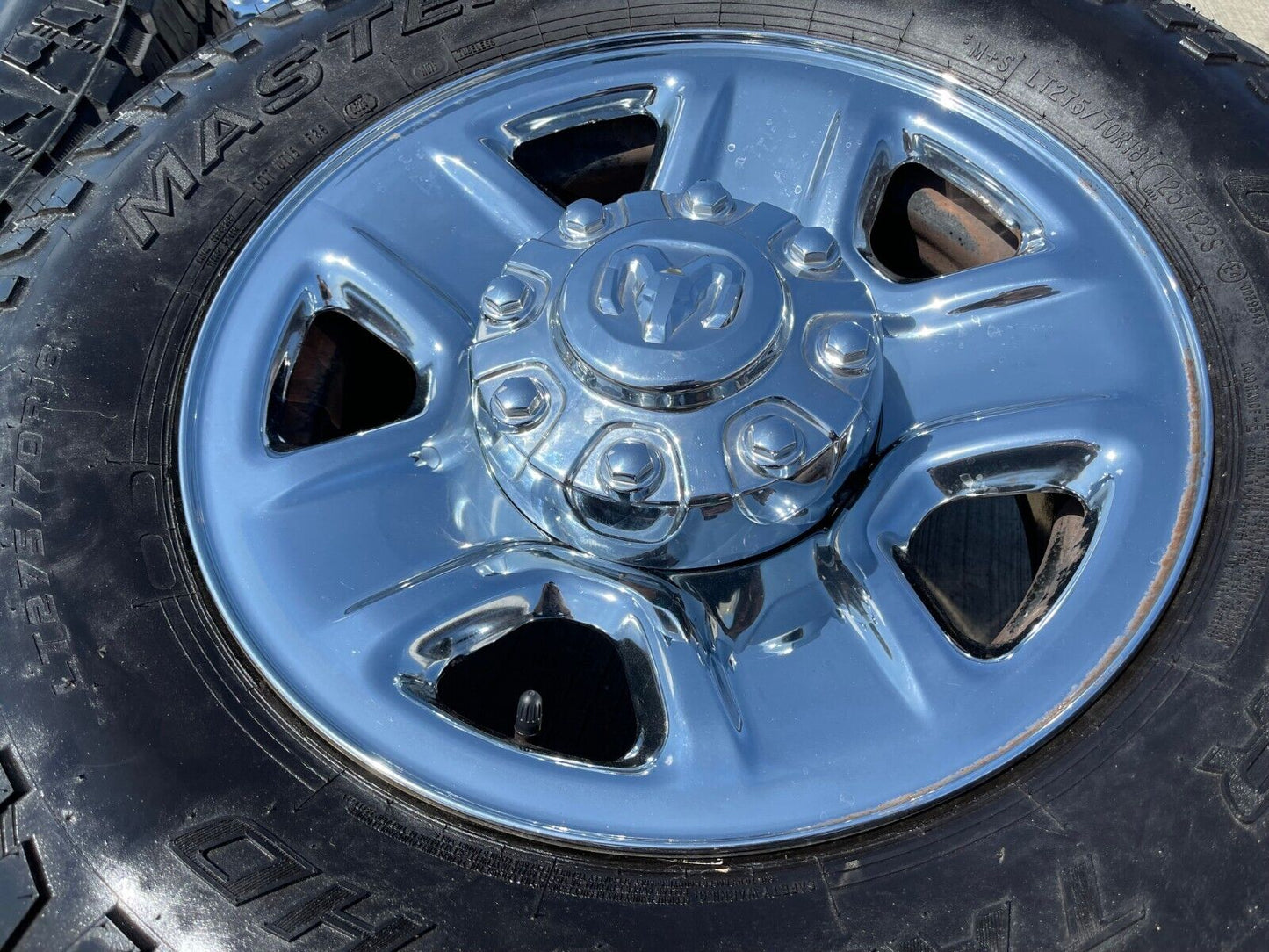 18" Dodge Ram 2500 3500 STEEL chrome OEM 2473 wheels rims tires MASTERCRAFT