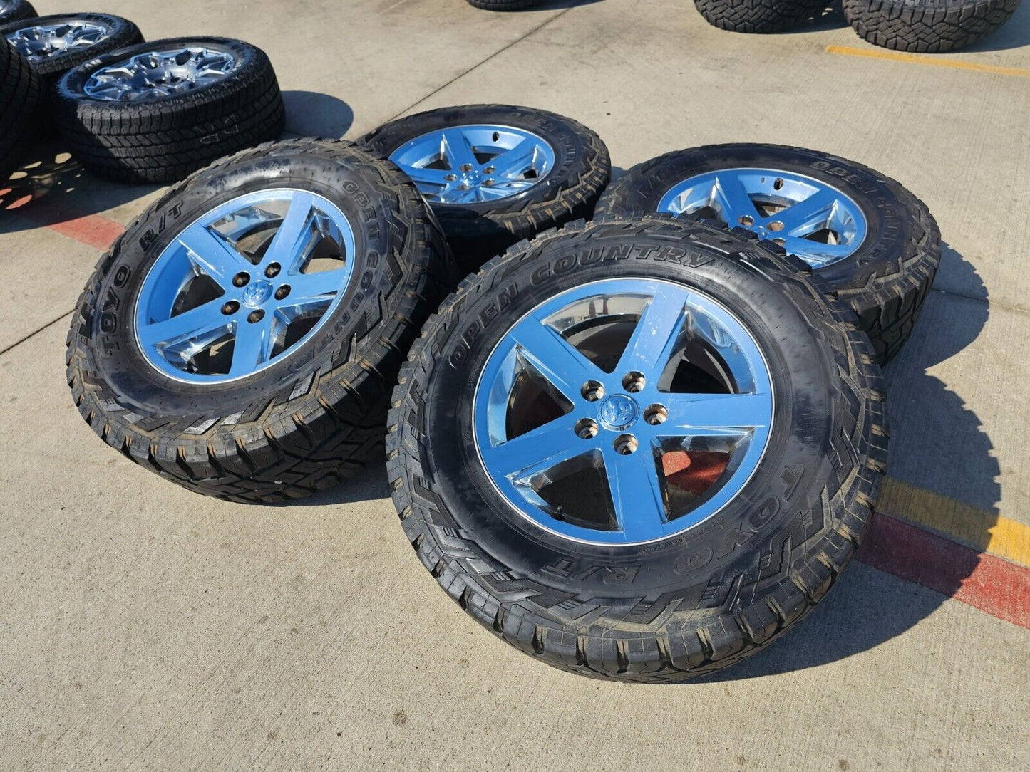 20" Dodge Ram 1500 OEM wheels rims 2364 chrome tires TOYO 37"