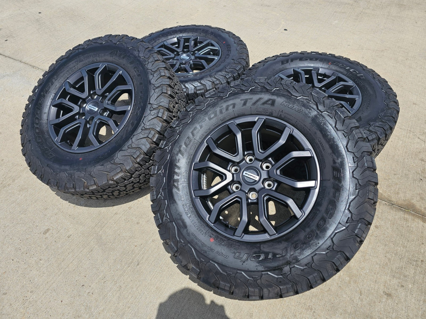 17" Ford Ranger Raptor wheels rims Bronco 2023 2024 2025 2026 NEW BFG KO2 A/T
