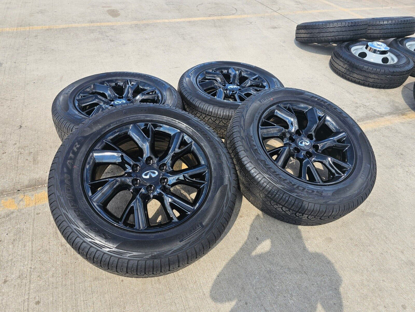 20" Infiniti QX56 QX80 OEM wheels rims tires 73727 Nissan Titan Armada NEW