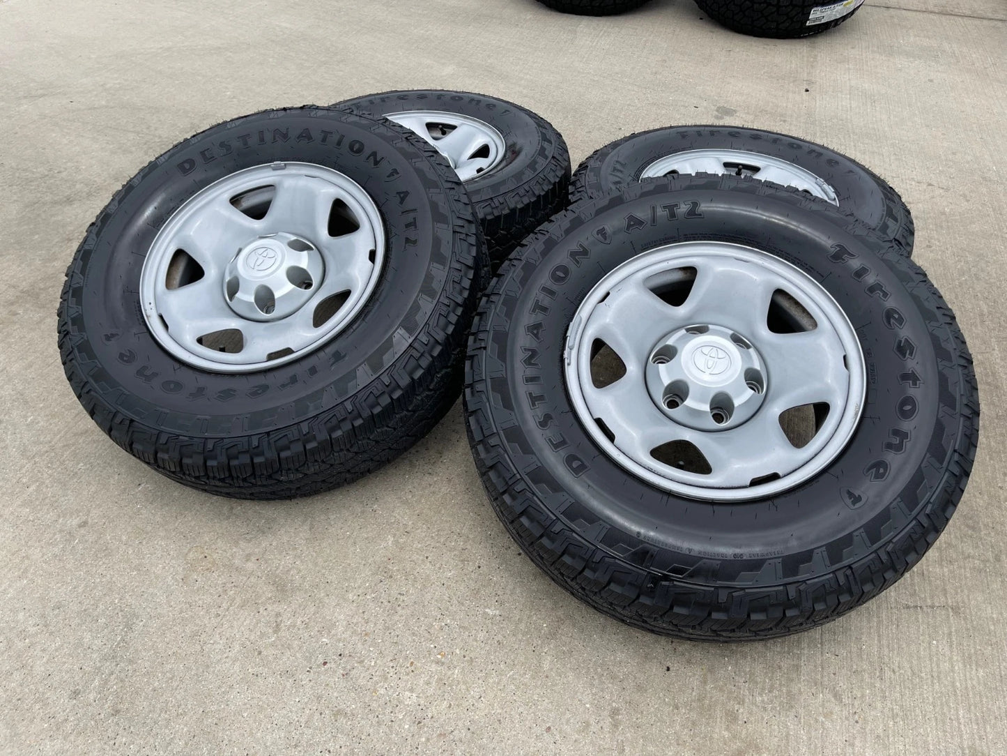 16" Toyota Tacoma OEM steel wheels rims 75192 tires FIRESTONE
