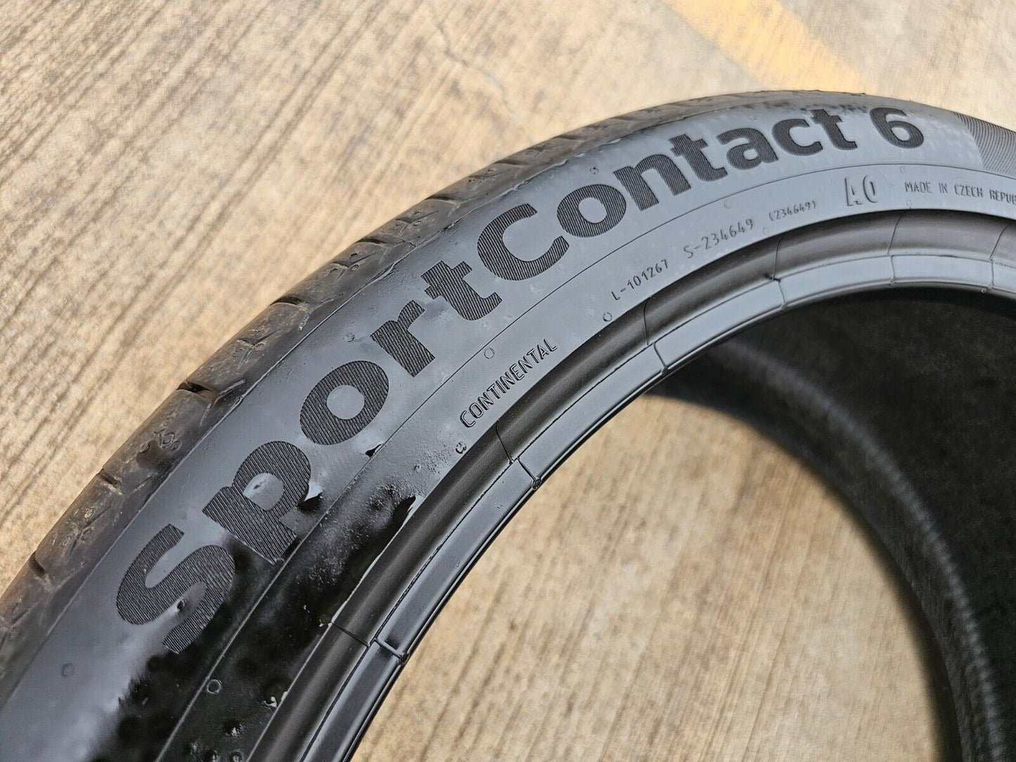 (1) 295/35/23 Continental Sport Contact 6 tire XL 108Y AO Audi RSQ8