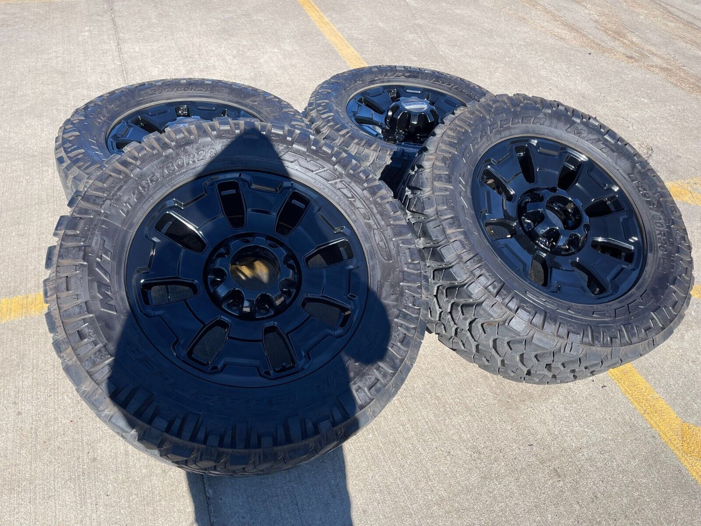 20" Ford F-250 F-350 OEM Limited Tremor 10487 wheels rims 2024 2025 NITTO 34"